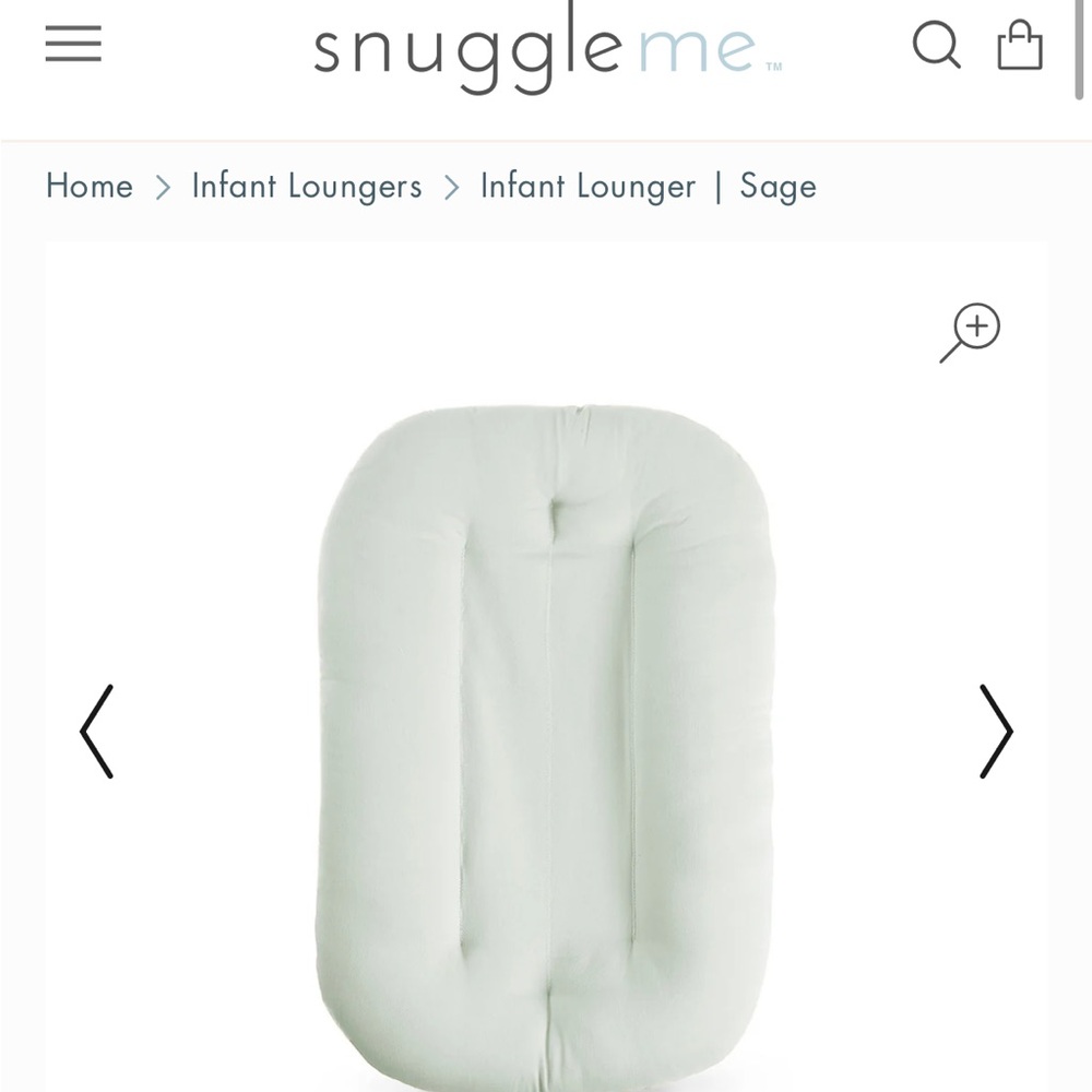 Snuggleme infant lounger sage